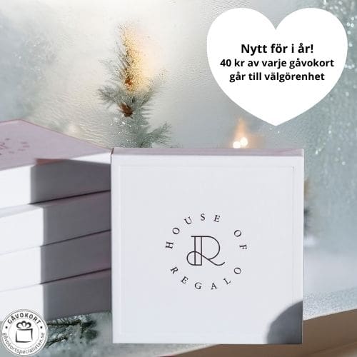 House of regalo gåvokort - 2026 med välgörenhet