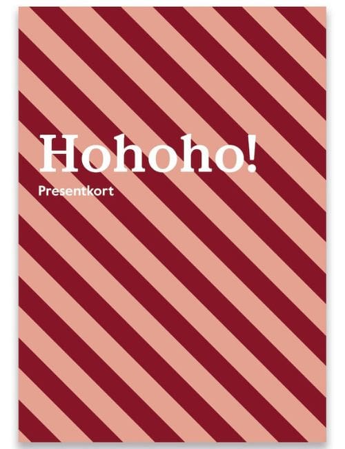Sagaform presentkort till personal med design HoHoHo