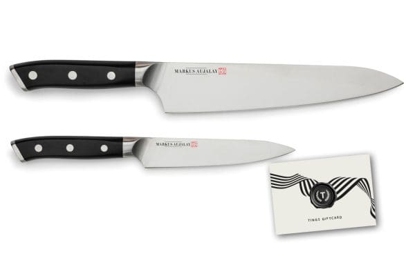 TINGS GIFTCARD MED MARKUS AUJALAYS KNIVSET 2-DELAR